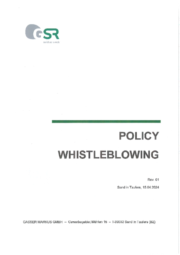 Whistleblowing