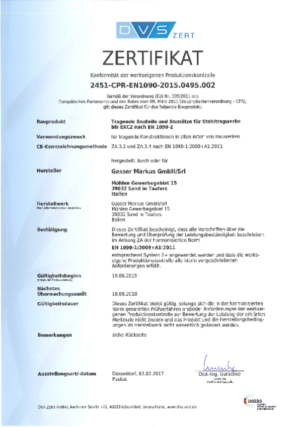 DVS Produktionskontrolle
