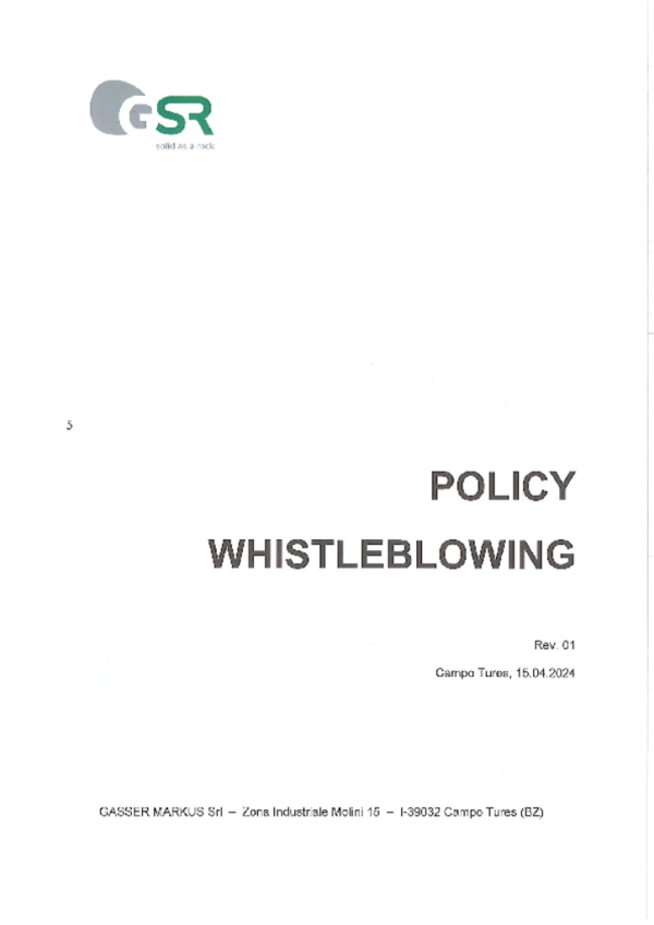 Whistleblowing